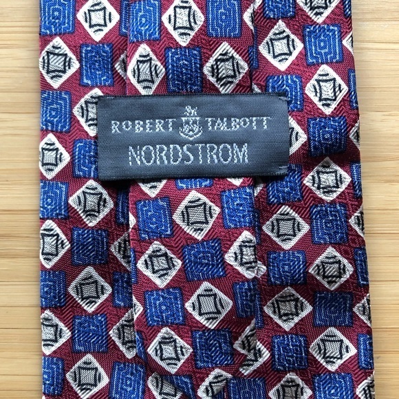 Robert Talbott For Nordstrom Silk Tie In Dark Red - Picture 1 of 6